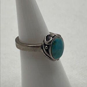 Vintage Barse Thai Bezel Sterling Silver Turquoise Ring